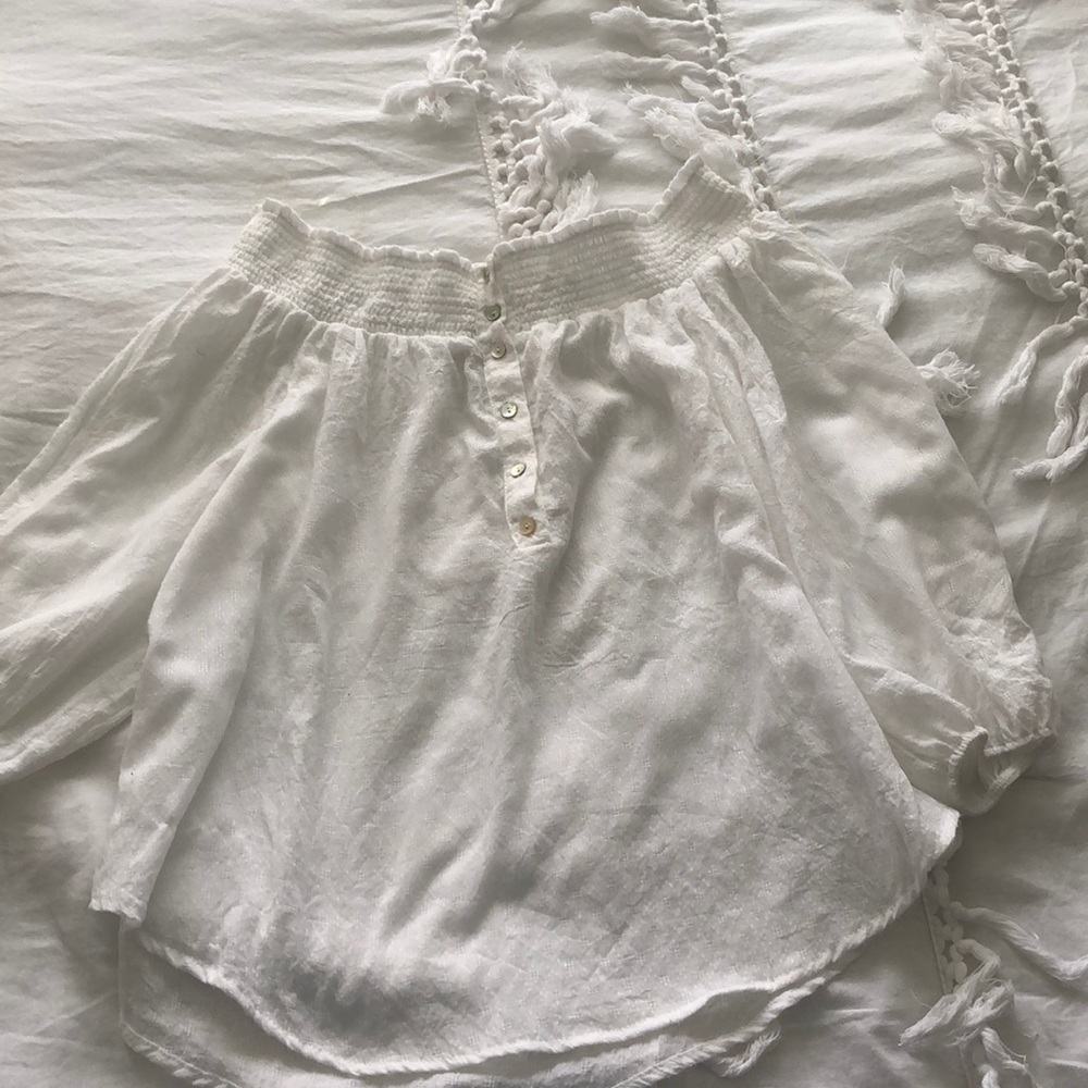 White off the shoulder top